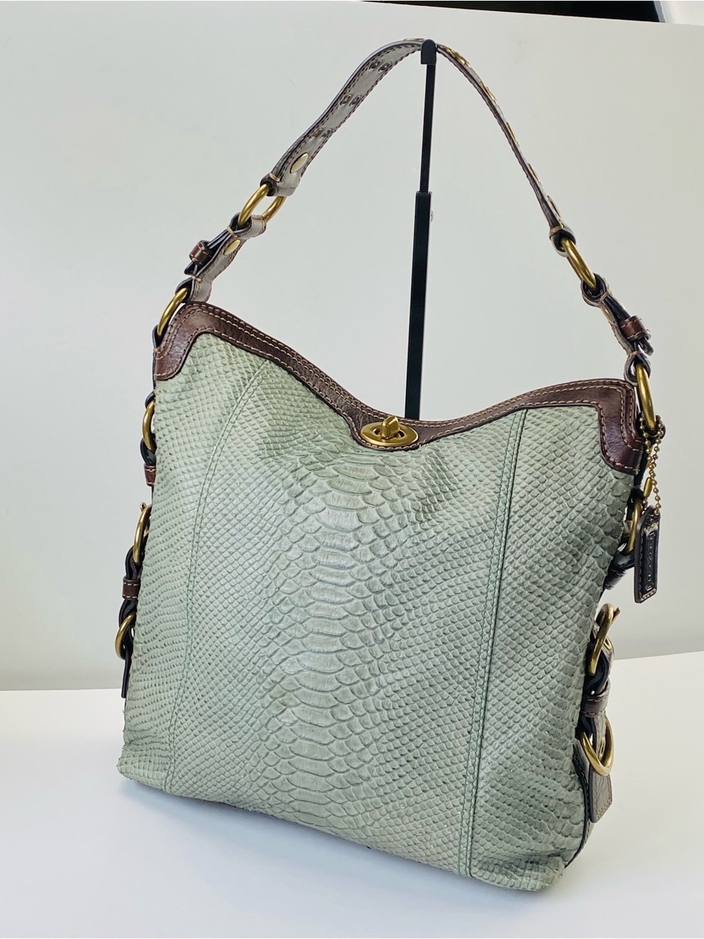 Coach Python Embossed Chelsea Y2K Shoulder Bag - Picture 14 of 14
